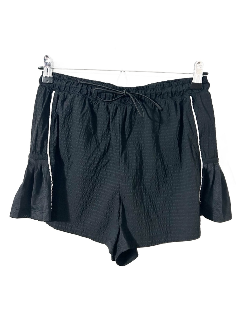 Avia Women’s Black Textured Running Shorts Built-In Brief Size Small
